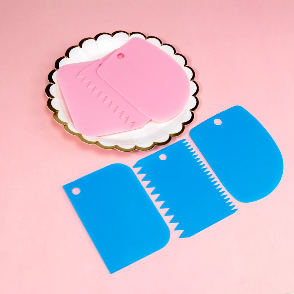 3 шт./компл. резак для теста торта инструменты хлеба пластиковый скребок лезвия DIY