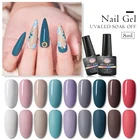 8 мл Матовый верхний слой цветной УФ-гель для ногтей для маникюра Полупостоянный светодиодный Гель-лак отмачиваемый гель для дизайна ногтей