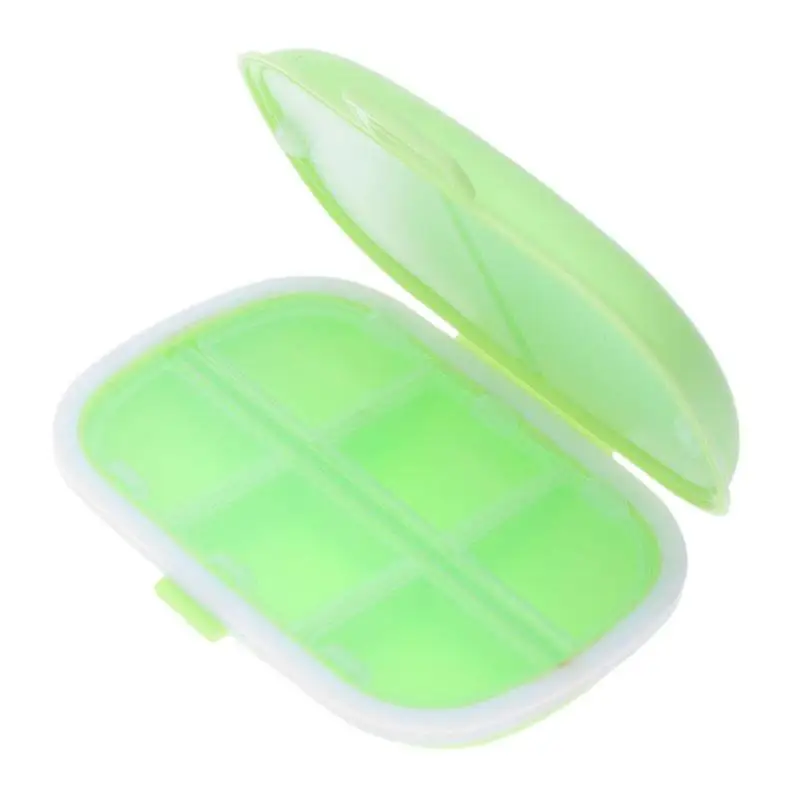 Мини 6 решетчатая коробка для таблеток переносная герметичная хранения