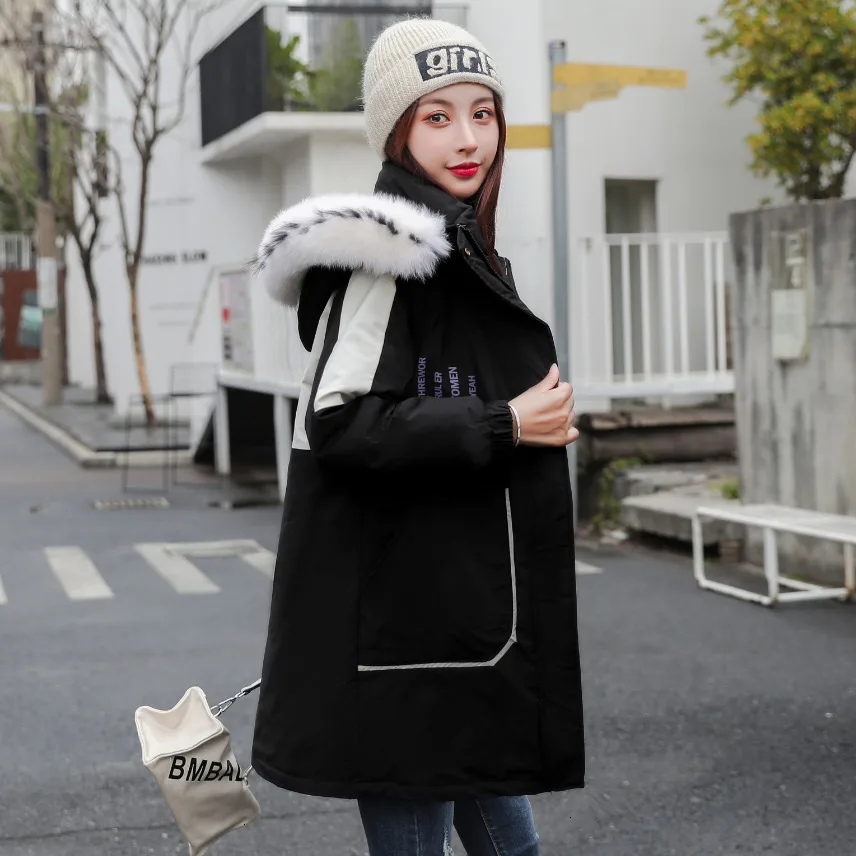 Loose Korean Winter Down Coat Women Puffer Long Female Warm Autumn Hooded Jacket For Girl Parka Feminina Coats Duck Outerwear