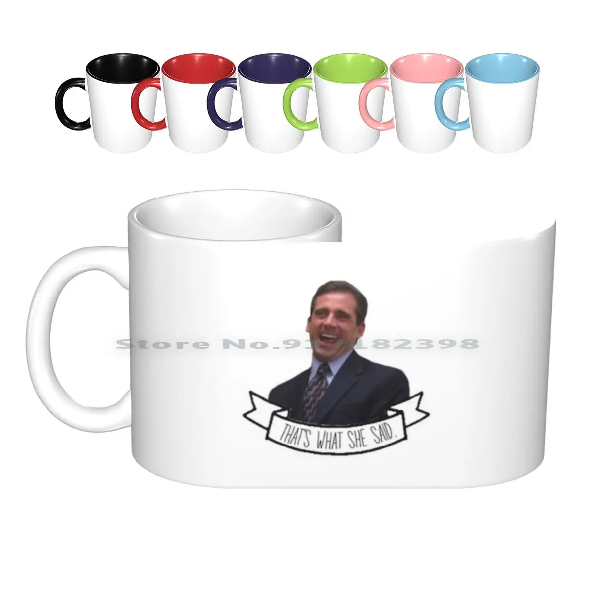 

The Office Us - Michael That's What She Said Ceramic Mugs Coffee Cups Milk Tea Mug Michael The Office Thats What She Said