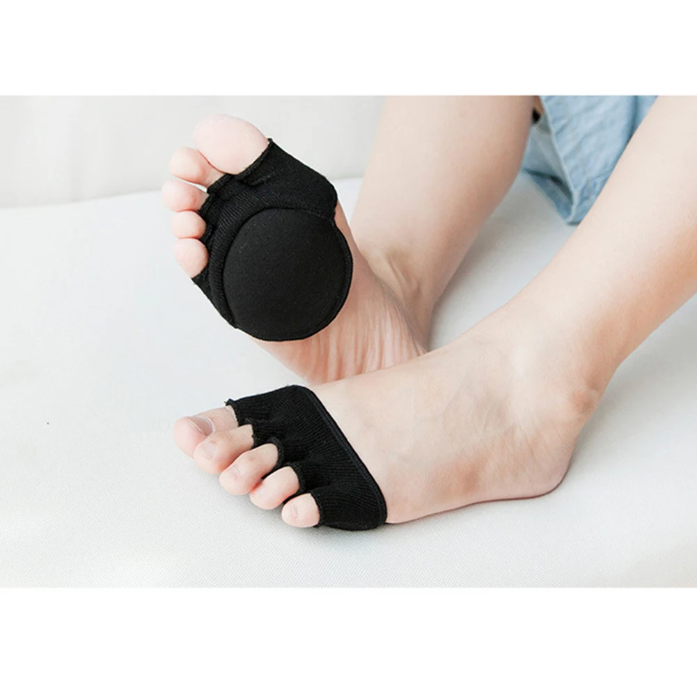 Женские носки с подметкой и подкладом однотонные Нескользящие летние сандалии