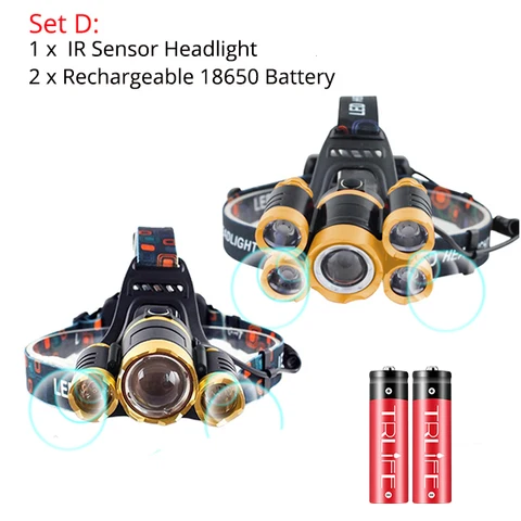 TRLIFE налобный фонарь T6 8000LM