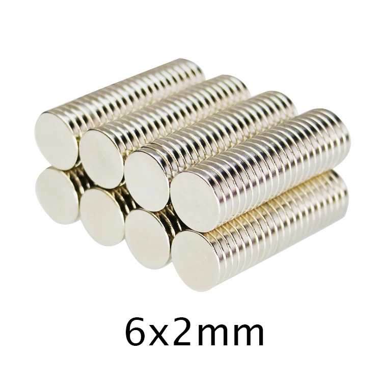 

50/100/150 шт., неодимовые мини-Магниты 6x2 мм, диаметр 6x2 мм