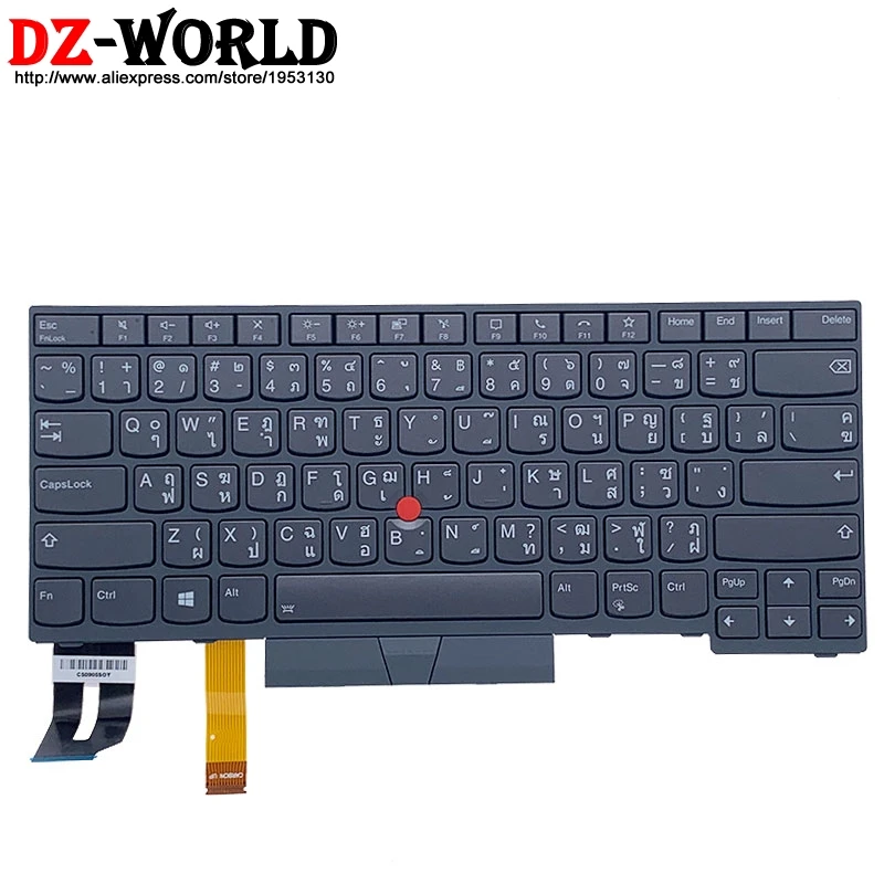

New Original Gray TH Thai Backlit Keyboard for Lenovo Thinkpad T14 P14S Gen1 Gen2 Laptop 5N21B08406 5N21B08369
