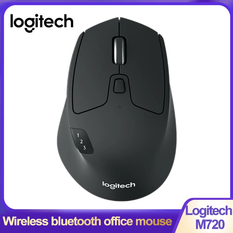 

Logitech M720 Wireless Mouse 2.4GHz Bluetooth 1000DPI Gaming Mice Unifying Dual Mode Multi-device Mice For PC Office Gamer Mouse