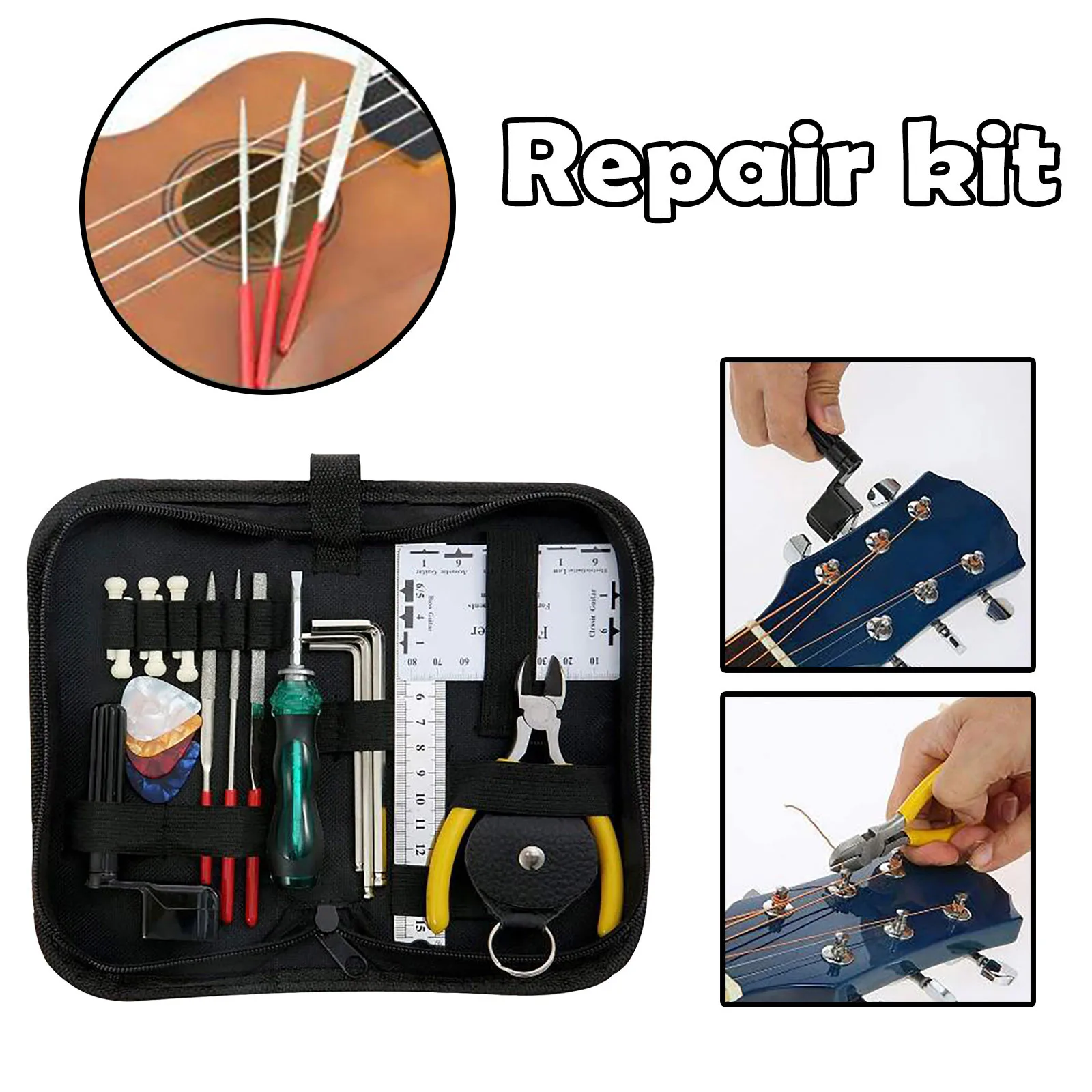 Справочный набор инструменты органайзер струн экшн-линейка измерительный