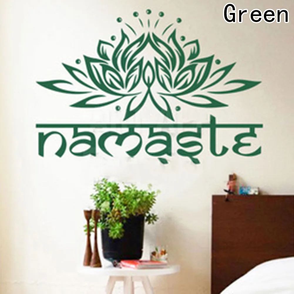 1 шт. цветок настенные наклейки с йогой домашний Декор Гостиная Спальня стены