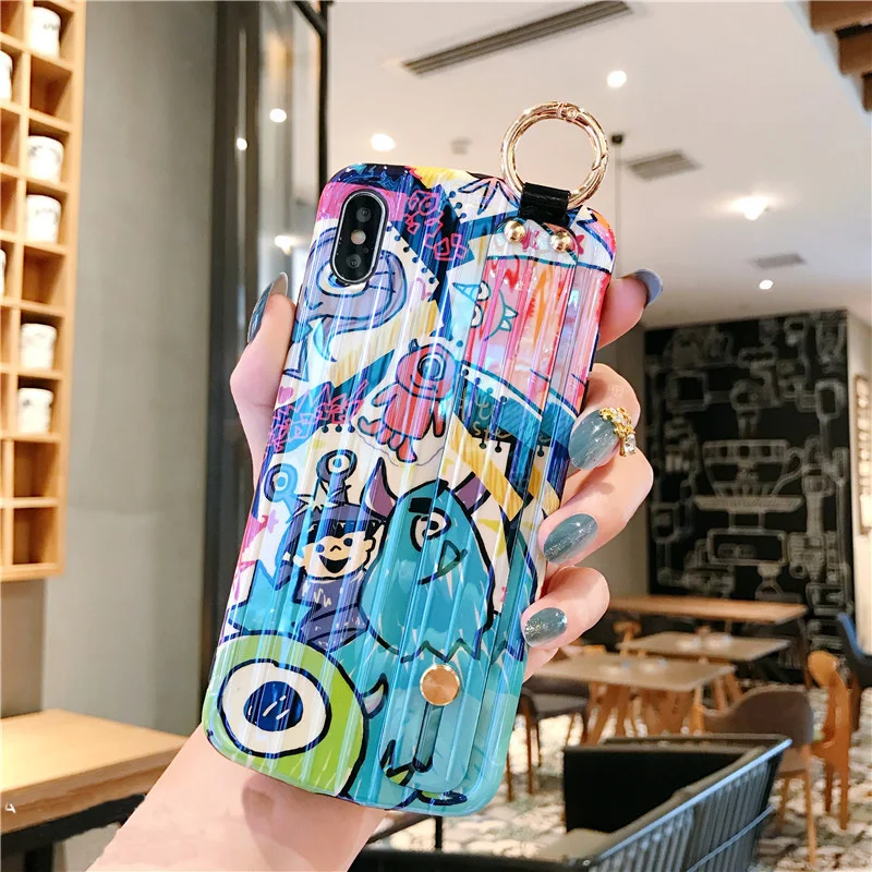 Мягкий чехол для телефона с ремешком на запястье для huawei P30, мультяшный динозавр, монстры, для huawei P20 pro mate20 pro nova 3 4 5, милый чехол