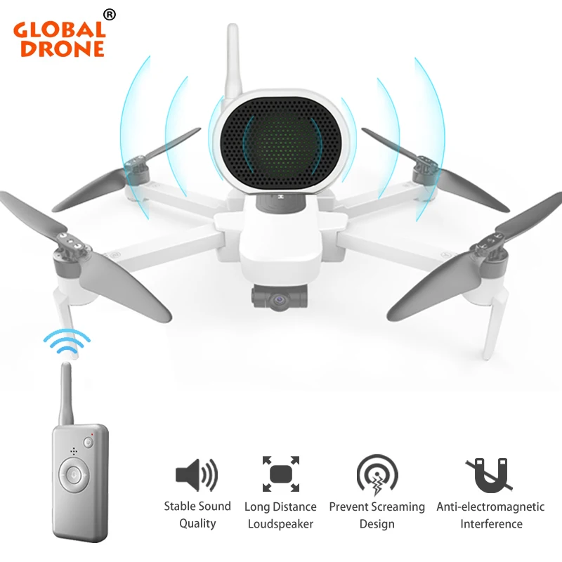 Беспилотный динамик для GW90 Mavic Mini Air Phantom 4 Zino SG907 EX4 F11 E520 Квадрокоптер мегафон дроны