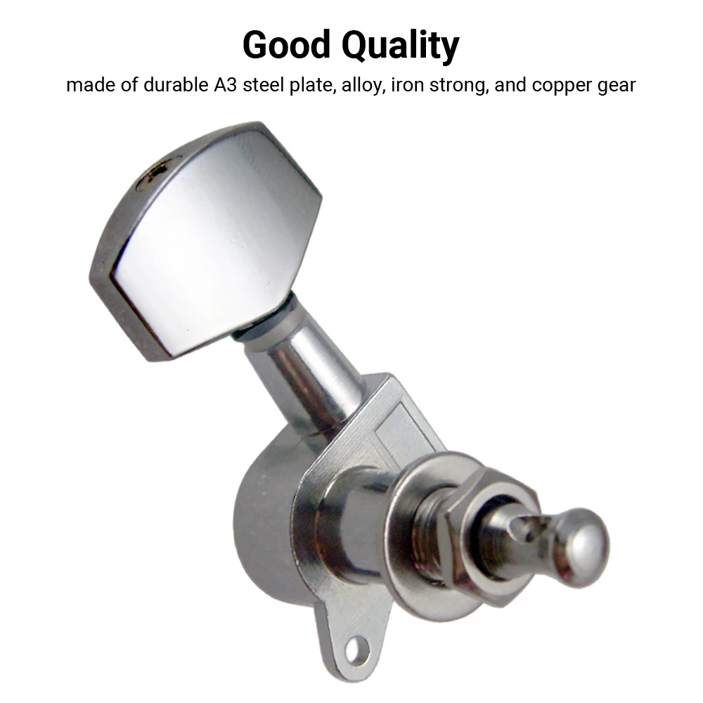 6 stücke versiegelt gitarre string pegs locking tuner 3l3r tuning pegs string tuner elektrische akustische gitarre tuner mechaniken knöpfe f