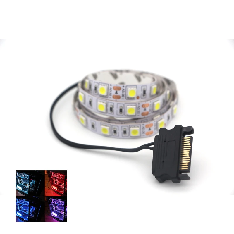 SATA Интерфейс RGB Светодиодные ленты светильник для 5050 гибкие работающего на