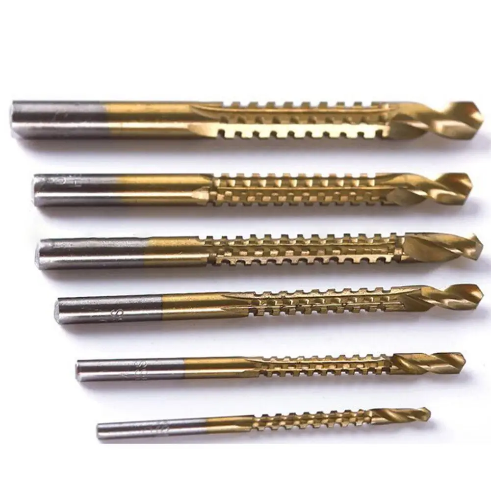 

6PCS 3-8mm HSS Drill Bit For Woodworking Drilling Cut Carpenter Grooving Saw Drill Bits High Speed Steel Drill Bit Set