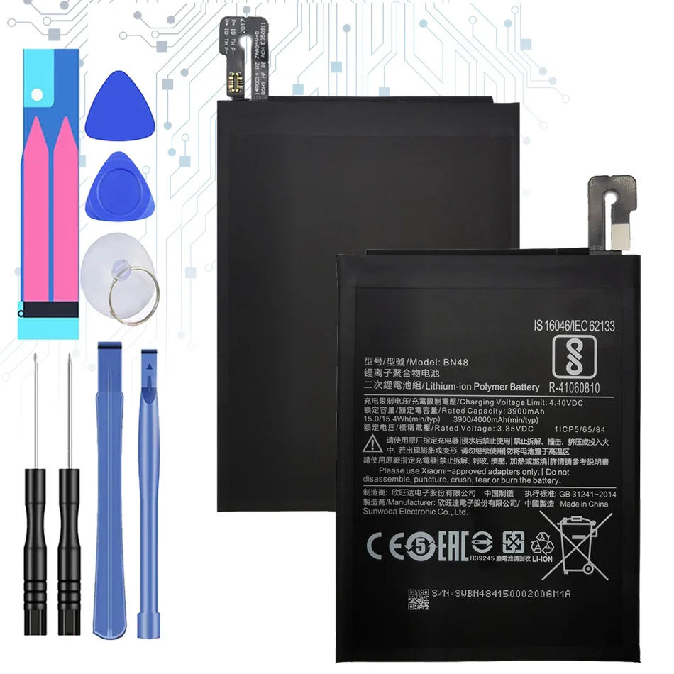 

Сменный аккумулятор BN48 для Xiaomi redmi Note 6 Pro Note6 Pro 5000 мАч