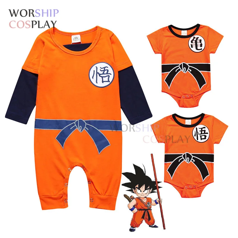 Baby Rompers Newborn Baby Boys Clothes SON GOKU Toddler Jumpsuit Bebes Cosplay Costumes for Baby Boy Girl Clothing