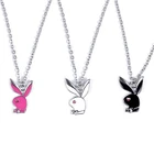 Модная жесткая эмалированная Милая Подвеска из циркония с отделкой выпечки, черная, белая, розовая, нержавеющая сталь, для женщин и мужчин, ювелирные изделия, подарок