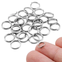 100pcs lot 6 8 10 12 15 mm stainless steel jump split rings key chain connectors for car cute keychain gifts men diy accessories