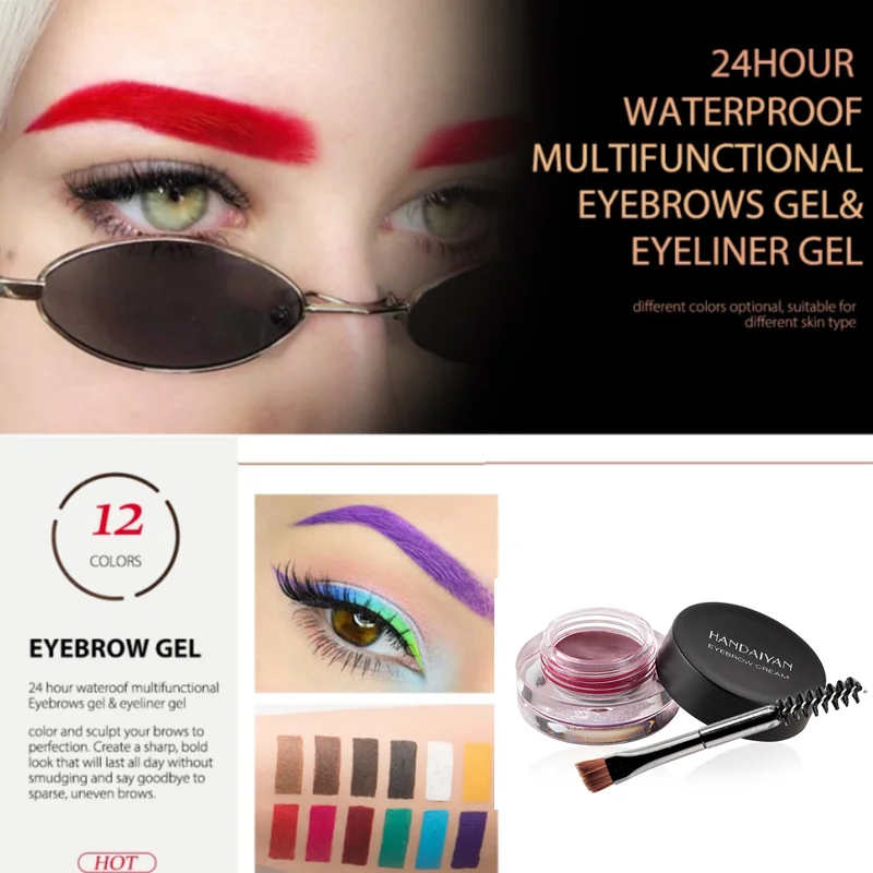 

1 PCS Eyebrow Cream easy to color Long Lasting Waterproof Natural Thick Eyebrow professional Beauty Cosmetic Makeup Tool TSLM2