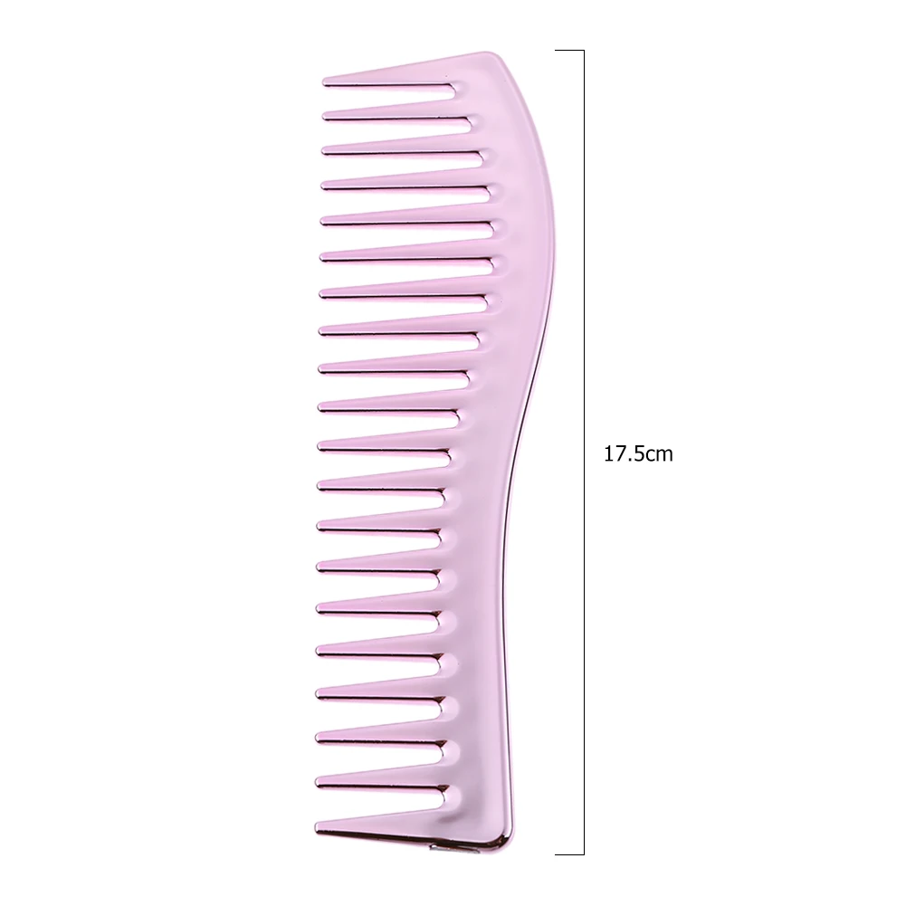 

Resin Electroplating Hairdressing Comb Scalp Massage Hair Brush Large Wide Tooth Comb Haircut Tool Salon Barber Combs