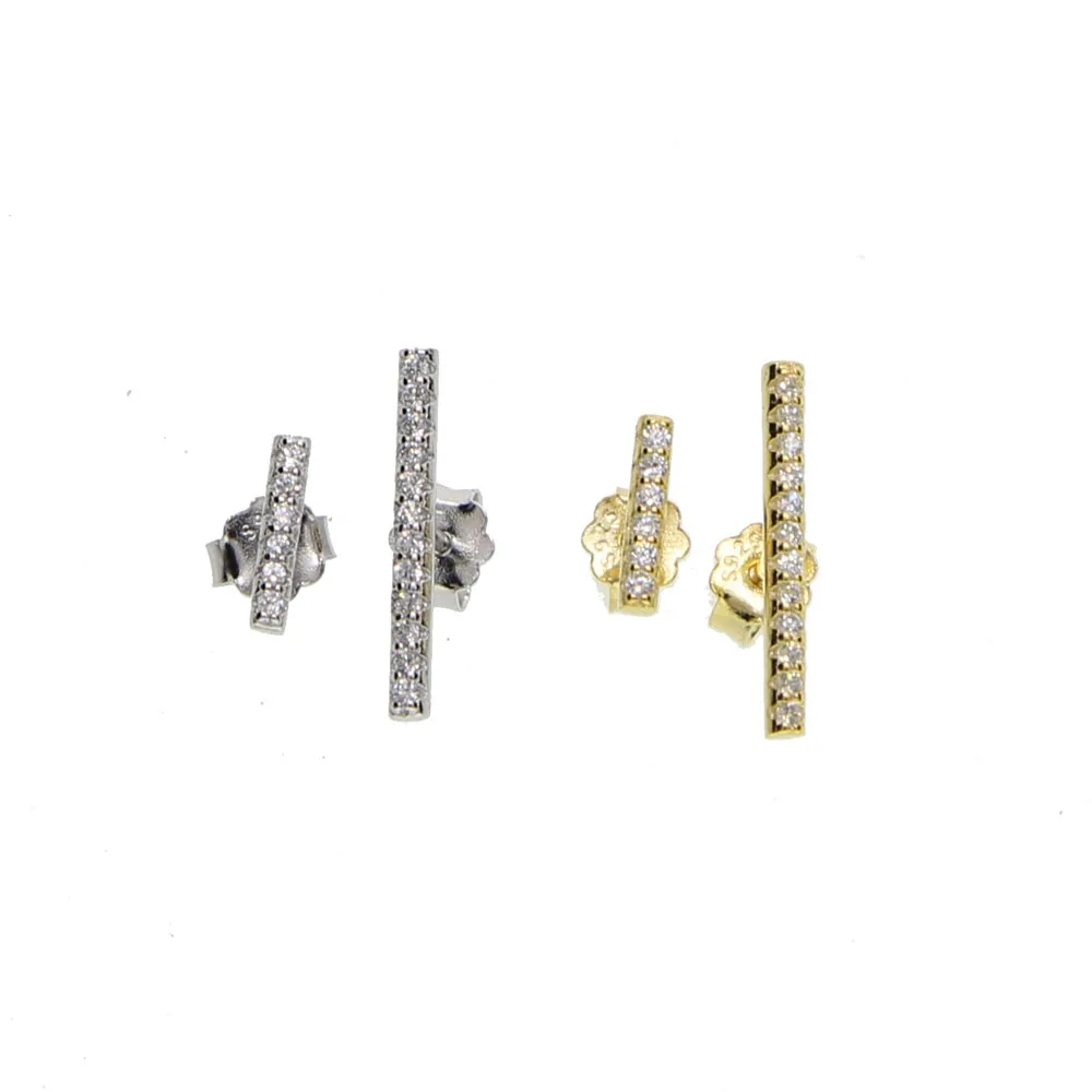 Распродажа новинка модные блестящие длинные шпильки из настоящего серебра 925