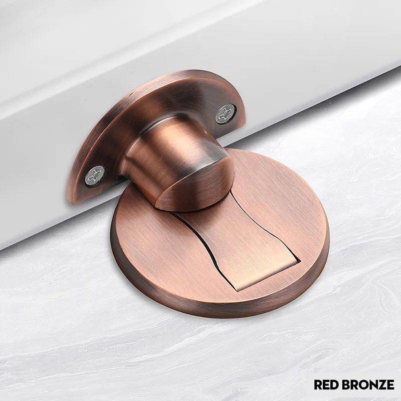 Red Bronze NAIERDI магнитные дверные стопоры 304 из нержавеющей стали, дверные стопоры, магнитные скрытые держатели, ловить пол для туалетной мебели, оборудование - Цвет: Red Bronze
