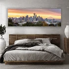 Панорамный принт Сиэттл, Настенный декор, постеры и принты на холсте, Настенная картина для украшения гостиной