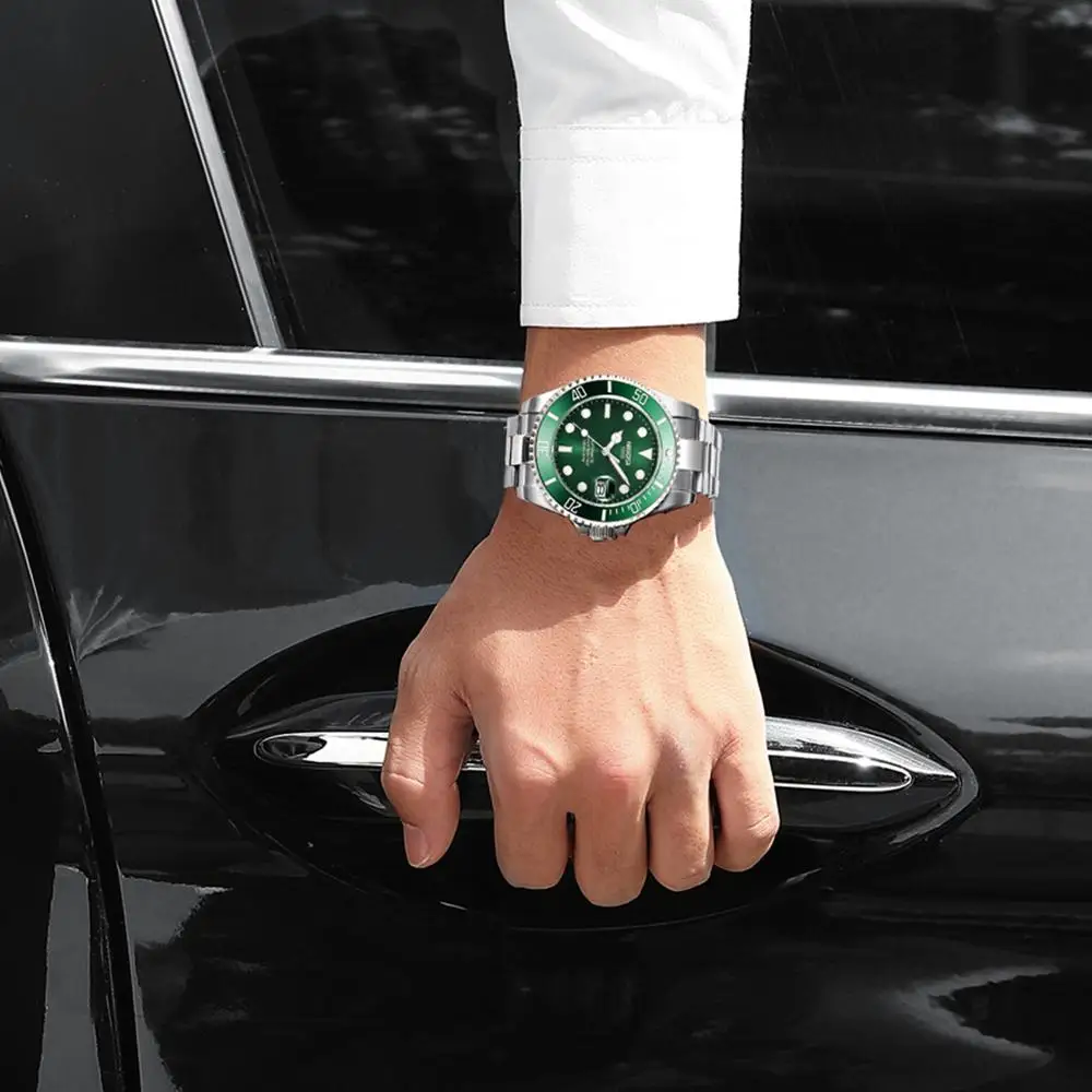 NIBOSI механические часы для мужчин 10Bar Tourbillon Роскошные Reloj сапфировые