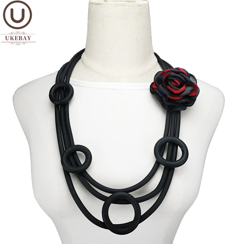 UKEBAY Этническая цепочка для свитера с цветами женские модные ожерелья кулоном