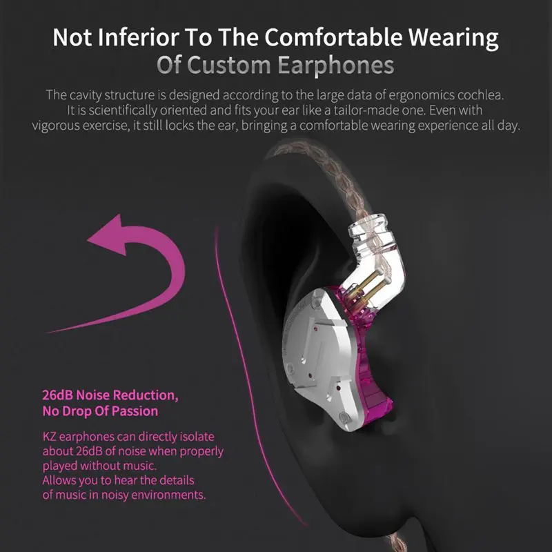 KZ ZS10 Pro 3,5 мм проводные наушники 4BA 1DD 10 единиц HiFi гарнитура тяжелый бас шумоподавление катушки железные наушники с HD микрофоном