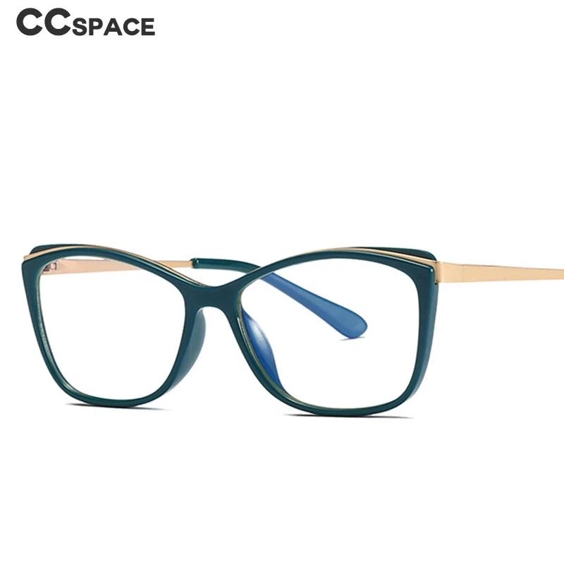 

49399 Cat Eye Anti Blue Plastic Titanium Glasses Frames Ultralight Women Optical Fashion Computer Glasses