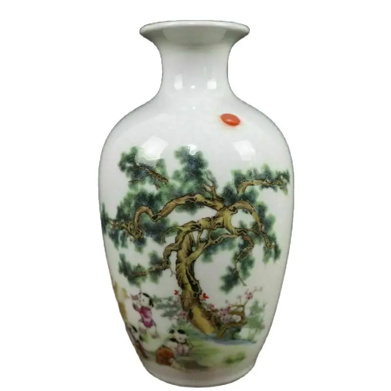 Китайский Старый Фарфор Пастель три Овцы открытый тайский узор с вазой | Дом и сад