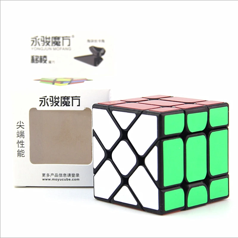 yileng black Куб yongjun 3x3x3 ветряная мельница игрушки Magic Cube ветро-огонь колесо ветряная мельница 3x3x3 Скорость куб yongjun Ветер огня колеса 3x3 странно-shape форме, благодаря чему создается ощущение невесомости с куб - Цвет: yileng black