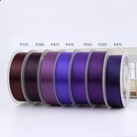 691519253850mm100yards double face satin ribbon purple for party wedding decora handmade rose flowers belt top quality