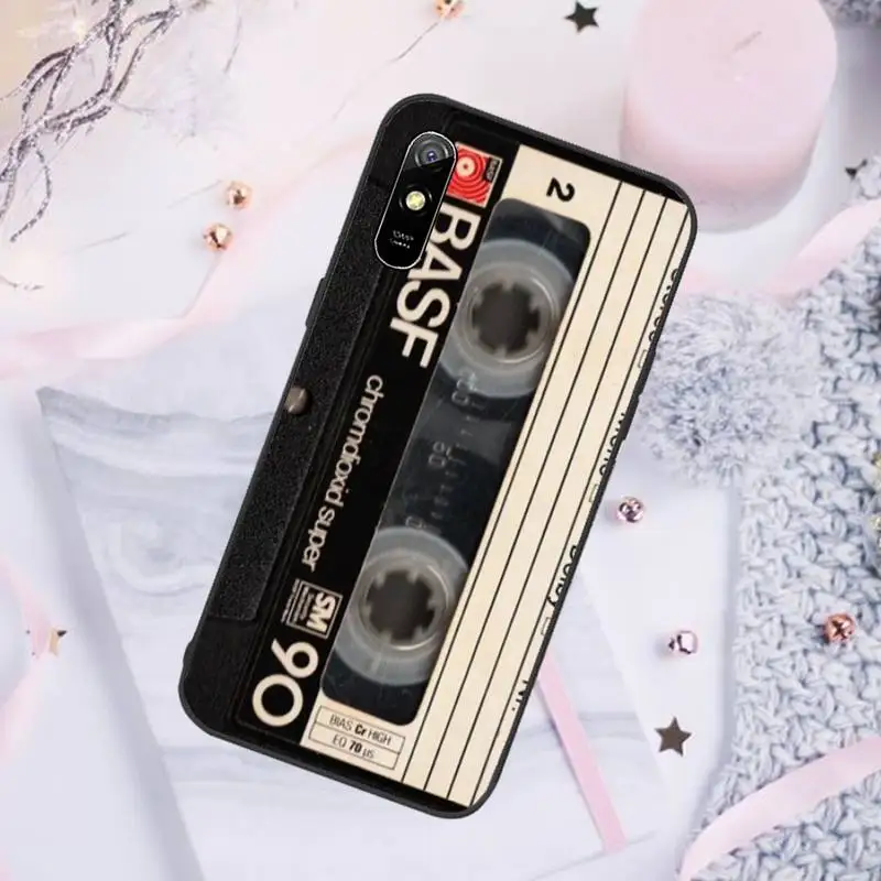 

vintage Magnetic audio tape Phone Cases For Xiaomi Mi Redmi Note 7 8 9 pro 8T 9T 9S 9A 10 Lite pro
