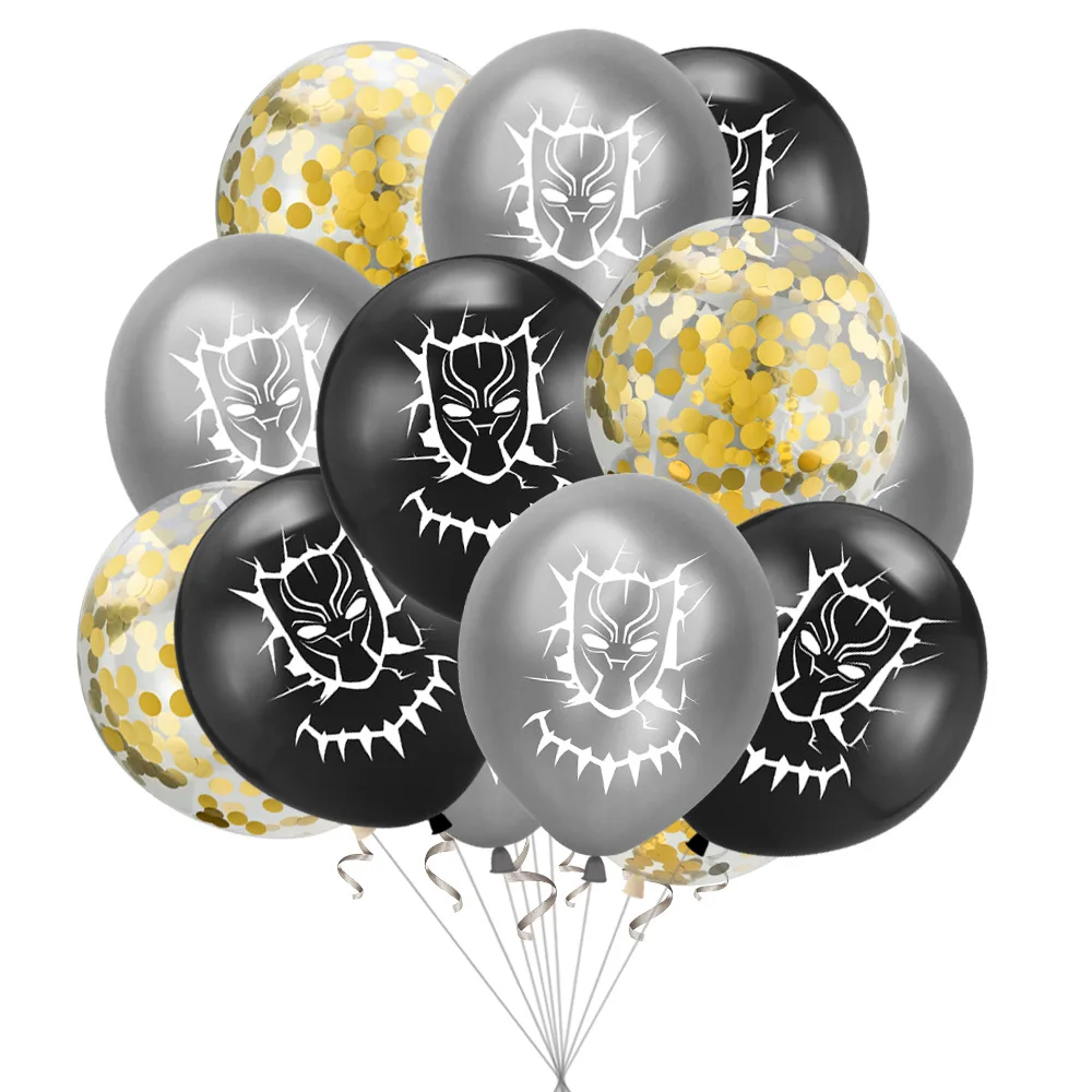 Лига Справедливости черный пантера тема вечерние супер герой шар латексные