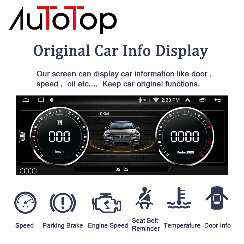 AUTOTOP 8 8/10 25 дюймов Автомобильный GPS Стерео Радио мультимедийный плеер для Audi A3 2013