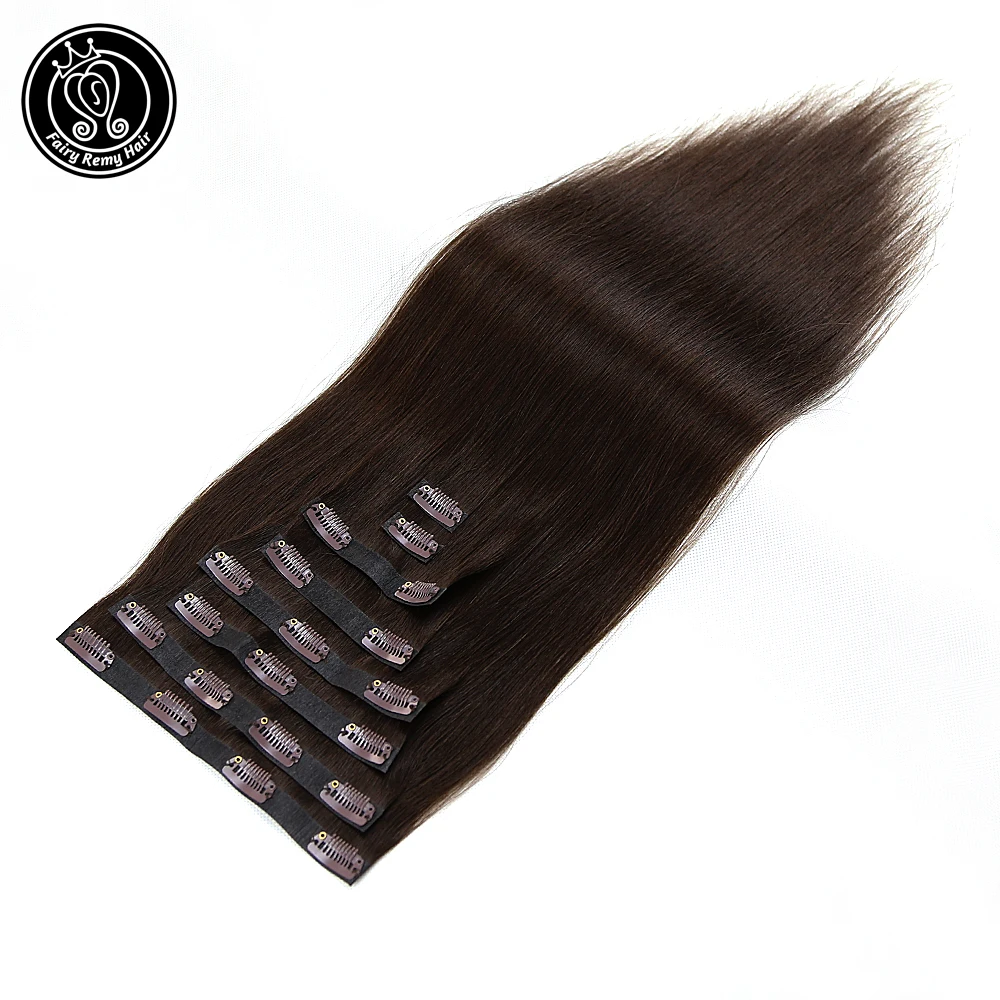 Сказочные волосы Remy накладные человеческие из искусственной кожи прямые на всю