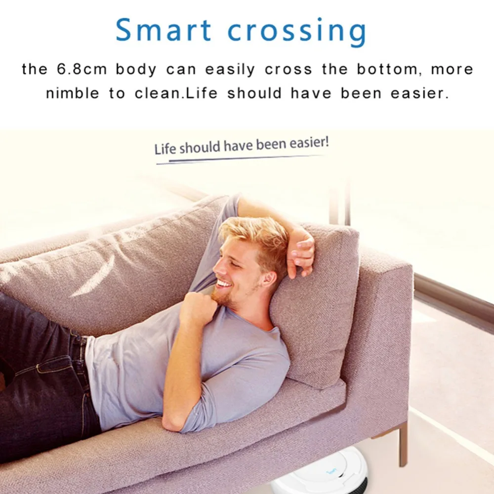 

Robot Vacuum Cleaner Automatic 3-In-1 Smart Wireless Sweeping Dry Wet Cleaning Machine Charging Intelligent Vacuum Cleaner Home