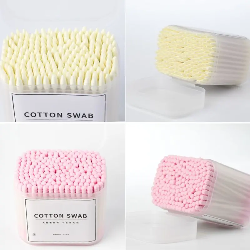 200 шт. впитывающие ватные тампоны для взрослых и детей с двумя концами стерильная