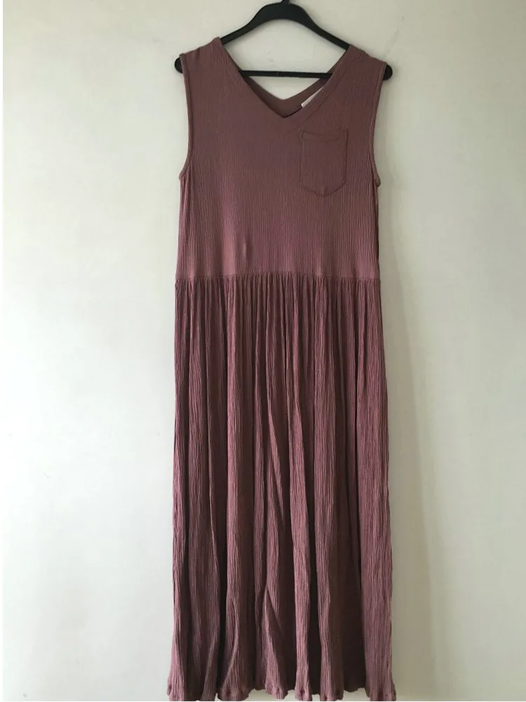 

Summer Style 2021 Women Dress Casual Solid Sleeveless Ladies Vestidos,fashion cute cotton linen dress