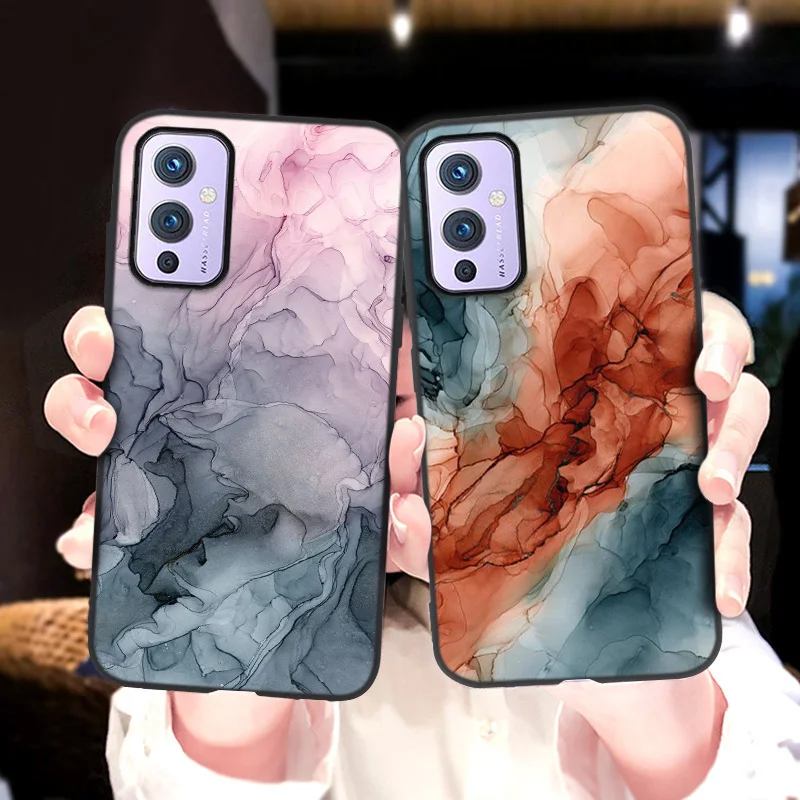 luxury marble case for oneplus 9 pro 8t case oneplus 9r 8 pro nord n100 n10 5g phone case one plus 7 7t 6t 6 soft silicone cover free global shipping