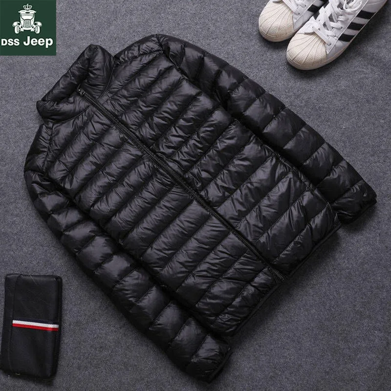 Мужской всесезонный ультралегкий пуховик водонепроницаемая и ветрозащитная