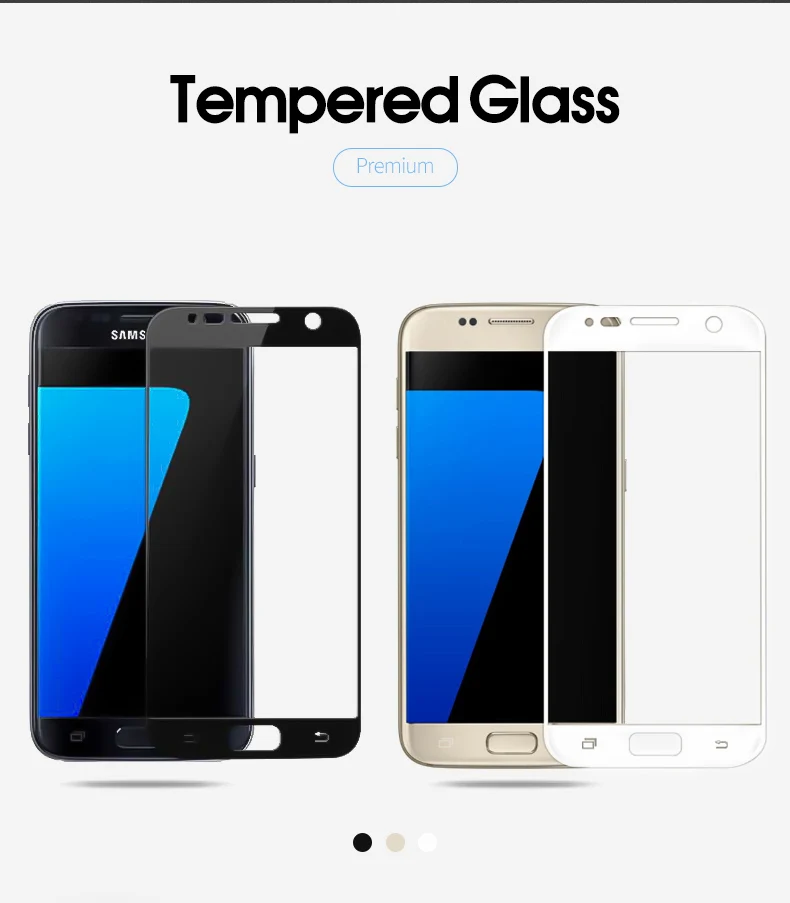3D полное покрытие Премиум Закаленное стекло для samsung Galaxy S6 S7 Edge Plus Защитная пленка для экрана HD