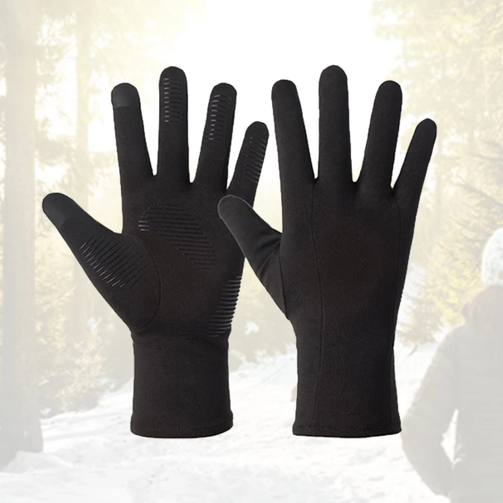 

1 Pair Outdoor TouchScreen Hiking Warm Skiing Camping Windproof Waterproof Thermal Gloves Winter Sports All Weather Full Fingers