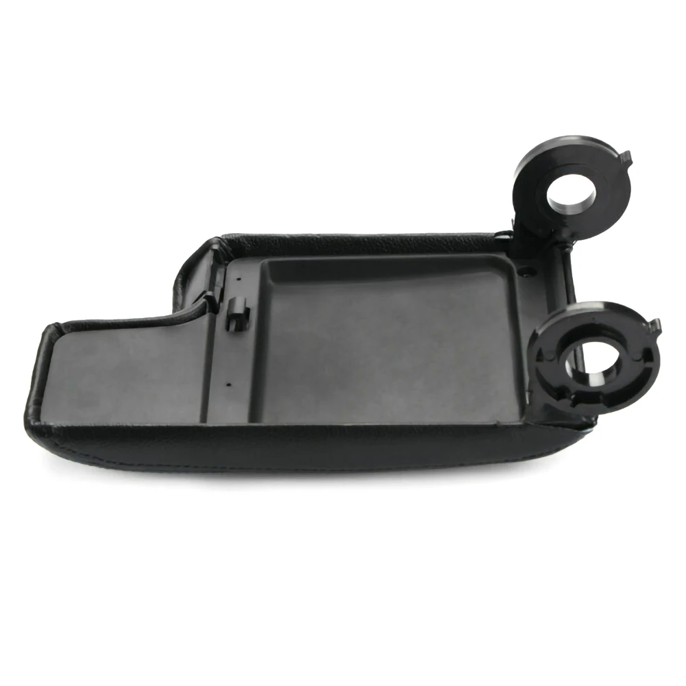 Черный кожаный подлокотник Крышка центральной консоли для BMW E46 3 серии 2009 ~ 2004