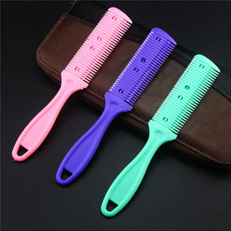 

Hair Cut Styling Barber Scissor Razor Magic Blade Comb Hairdressing Tool Kit 1PCS Top Quality Double-Sided Knife Hair Scissors