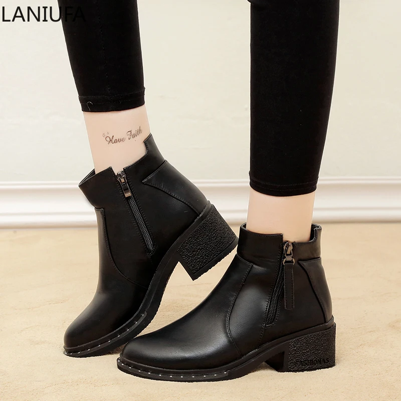 Женские ботильоны на высоком каблуке модельные Ботинки Martin женские