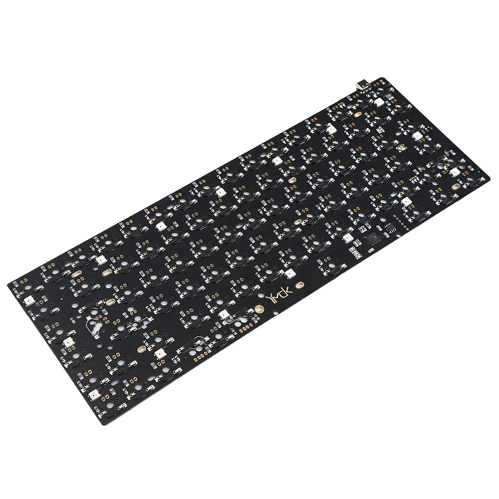 75% Mechcanical Gaming Keyboard DIY PCB Plate Black KAILH Hot Swap PCB Plate Support Qmk Via 4 Layout