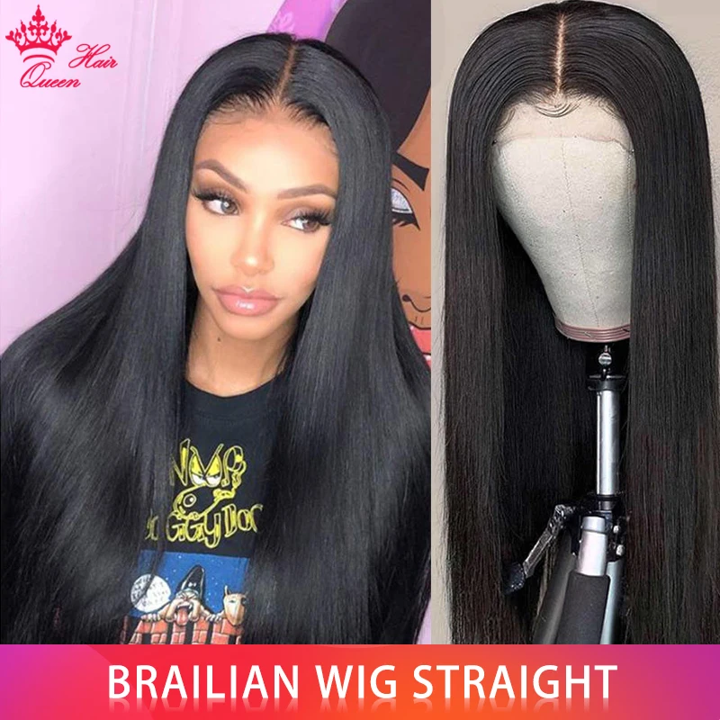 Продукты Queen Hair парики из человеческих волос на сетке спереди парик плотность 150