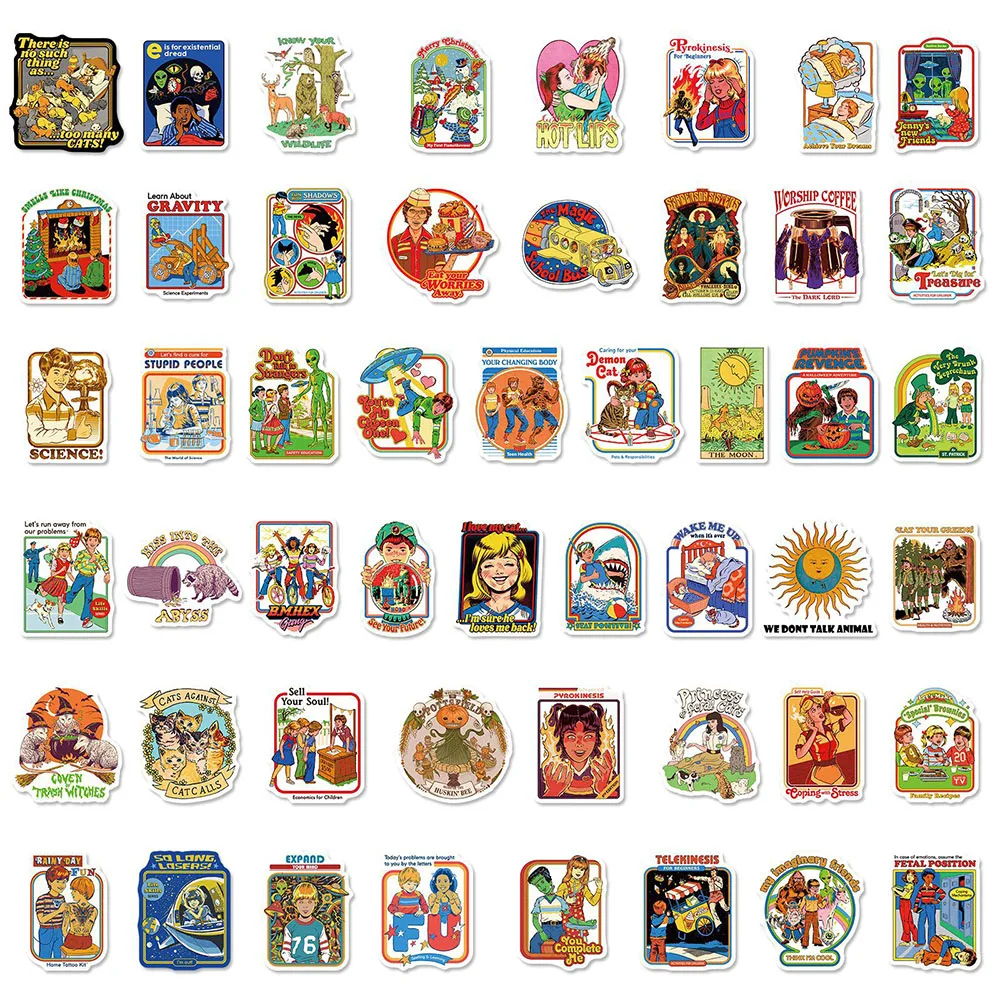 103050pcs retro horror series graffiti stickers skateboard phone bike car suitcase guitar luggage laptop cool funny sticker free global shipping